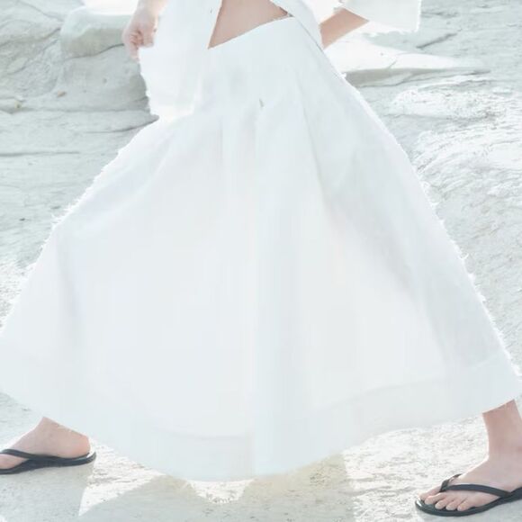 H&M Edition Fringed A-Lined Skirt New - Picture 5 of 8